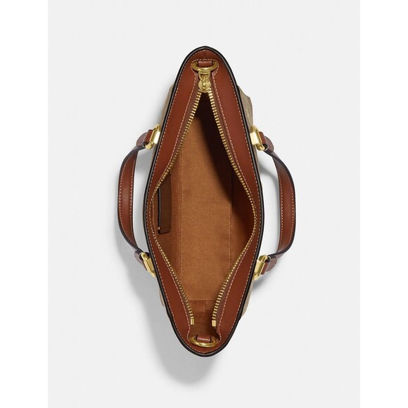 COACH ALICE Satchel Crossbody Signature Canvas Snowflake Print CF378 NWT $378 - Picture 11 of 15